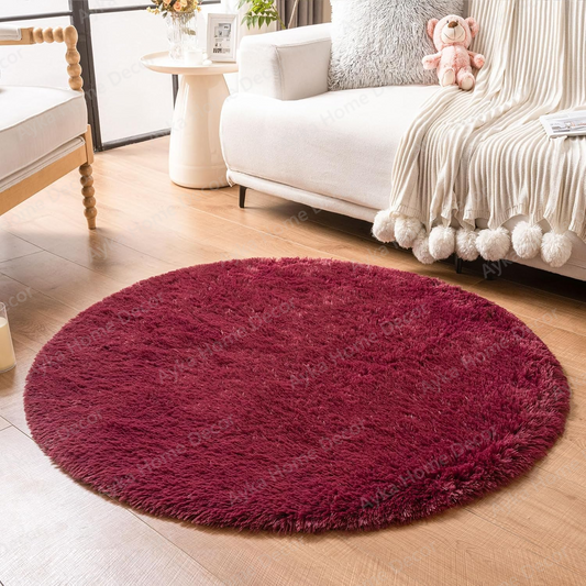 Luxury Maroon Plush Shaggy Collection