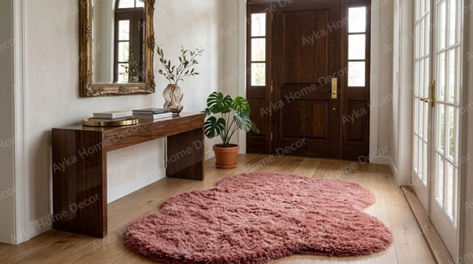 Blush Cloud Organic Shaggy Rug