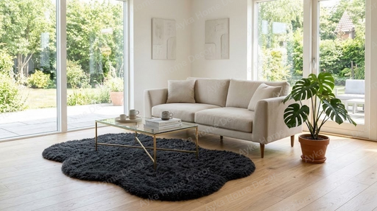 Midnight Cloud Sanctuary Shaggy Rug