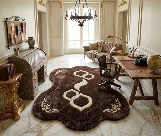 Heritage Filigree Contour Shaggy Rug