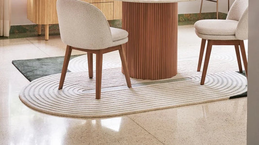 Monochrome Forest Ripple Tufted Accent Rug
