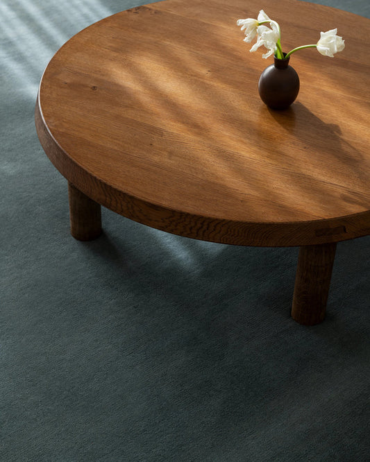 Muted Sage Monochrome Hand-Tufted Area Rug
