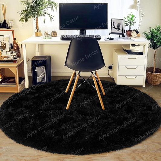 Modernist Jet Black Accent Shaggy