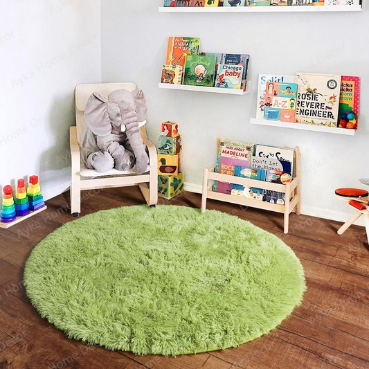 Modernist Sage Green Accent Shaggy