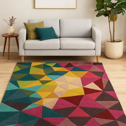 Prism Mosaic Hand-Tufted Wool Rug