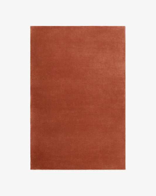 Nordic Rust Clay Hand-Tufted Wool Rug