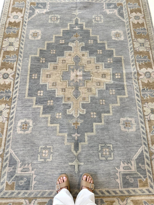 Susie Blue Modern Oushak Rug