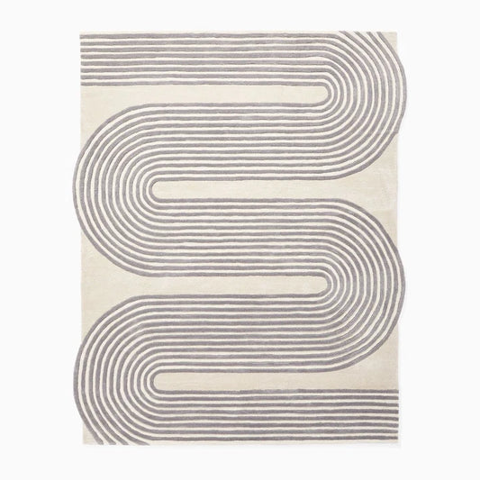 Monochrome Flow Hand-Tufted Wool Collection