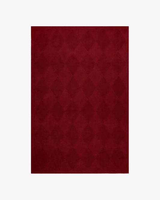 The Crimson Harlequin Hand-Tufted Wool Rug
