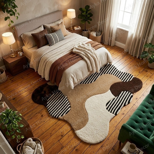 Irregular Organic Shaggy Rug