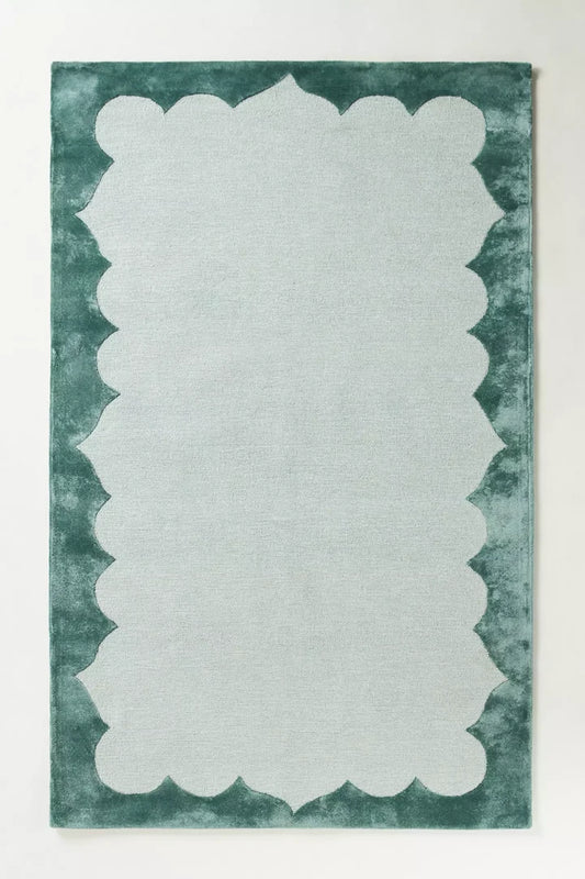 Sage & Forest Contour Hand-Tufted Wool Rug