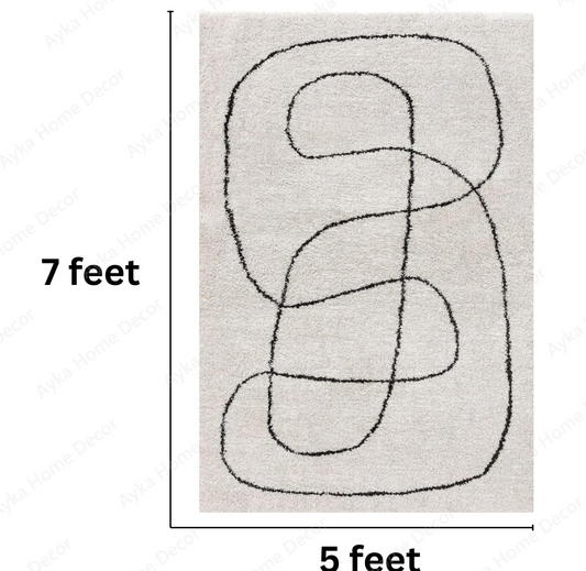 Continuous Line Shaggy Rug