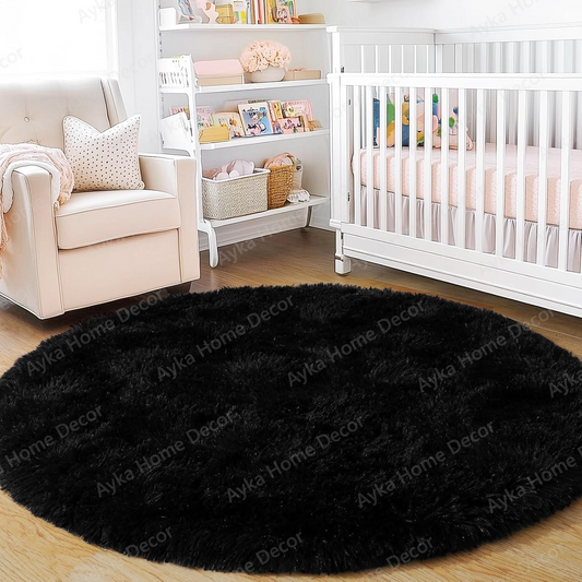 Modernist Jet Black Accent Shaggy