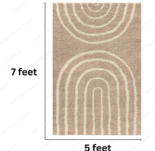Minimalist Arch Horizon Shaggy Rug