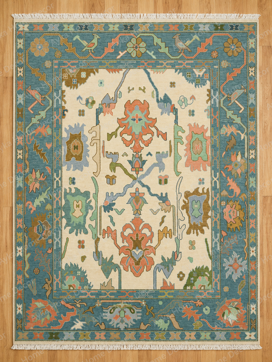 Caspian Contemporary Hand-Knotted Rug