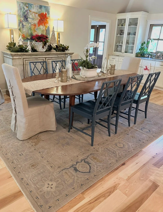 Warm Neutral Oushak Wool Rug