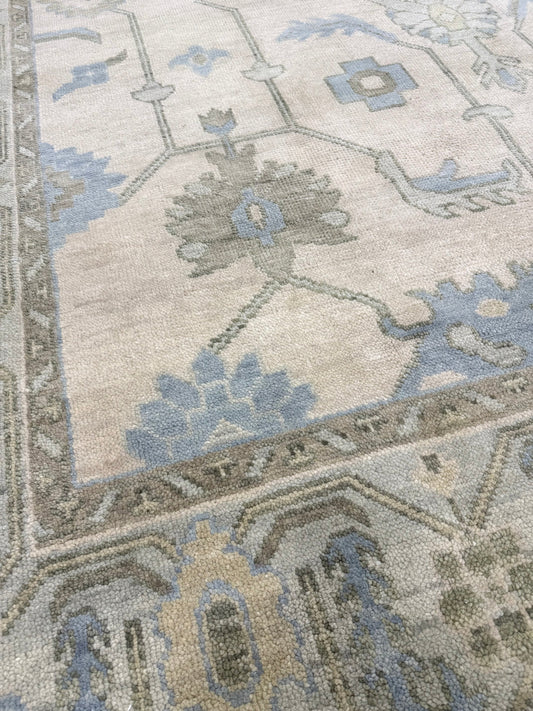 Laurel Vintage Soft Pastel Oushak Rug