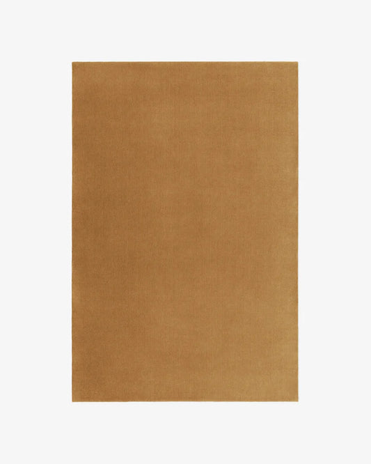 Solid Caramel Amber Tufted Accent Rug