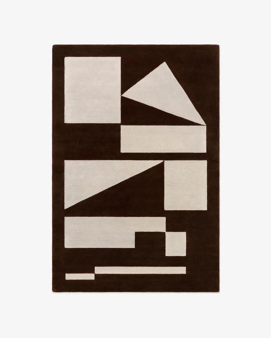 Bauhaus Geometry Hand-Tufted Wool Rug