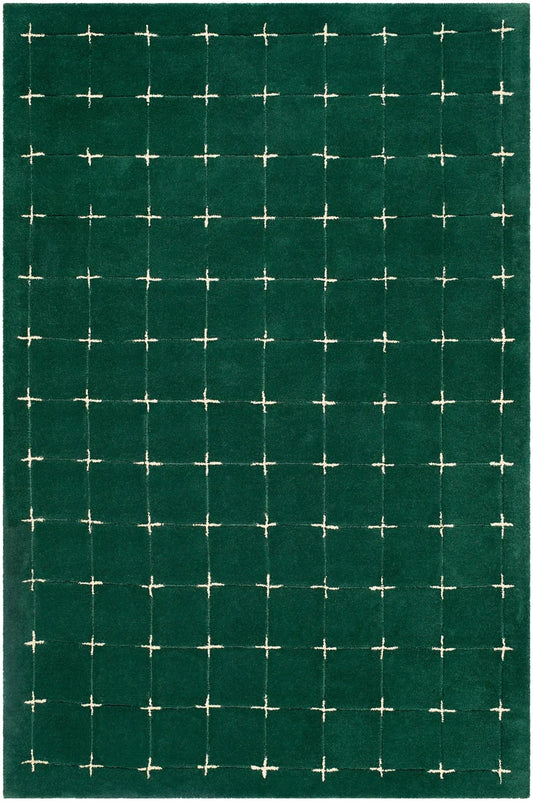 Emerald Linear Stitch Tufted Accent Rug