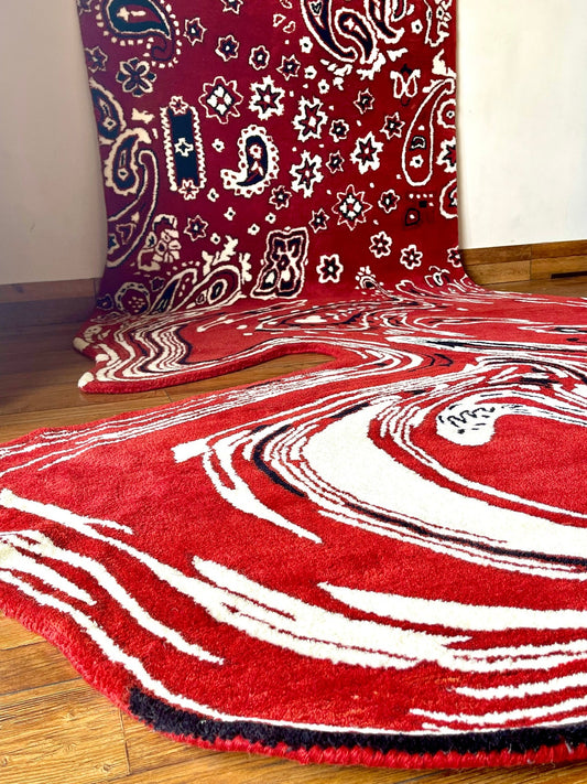Melting woolen Hand Tufted Carpet