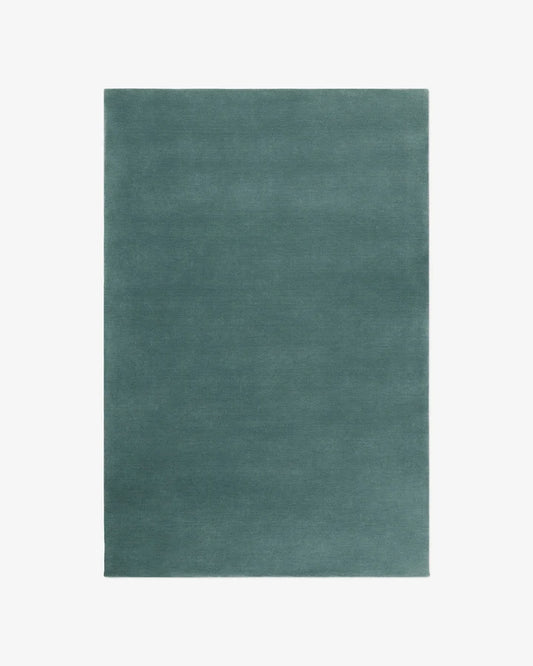 Muted Sage Monochrome Hand-Tufted Area Rug